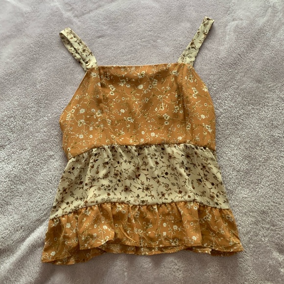 For Love And Lemons Tops - ⤷ FLORAL TANK TOP 🧡